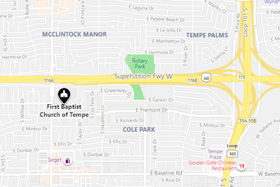 First Baptist Church on Map
